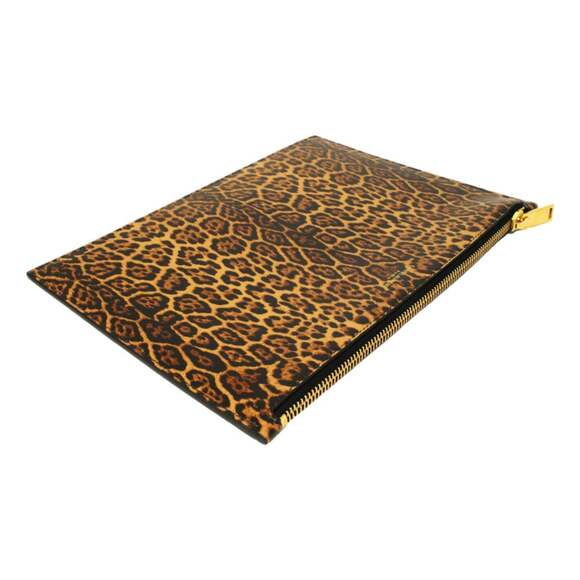 Saint Laurent Leopard Printed Calfskin Leather Medium - Picture 4 of 7